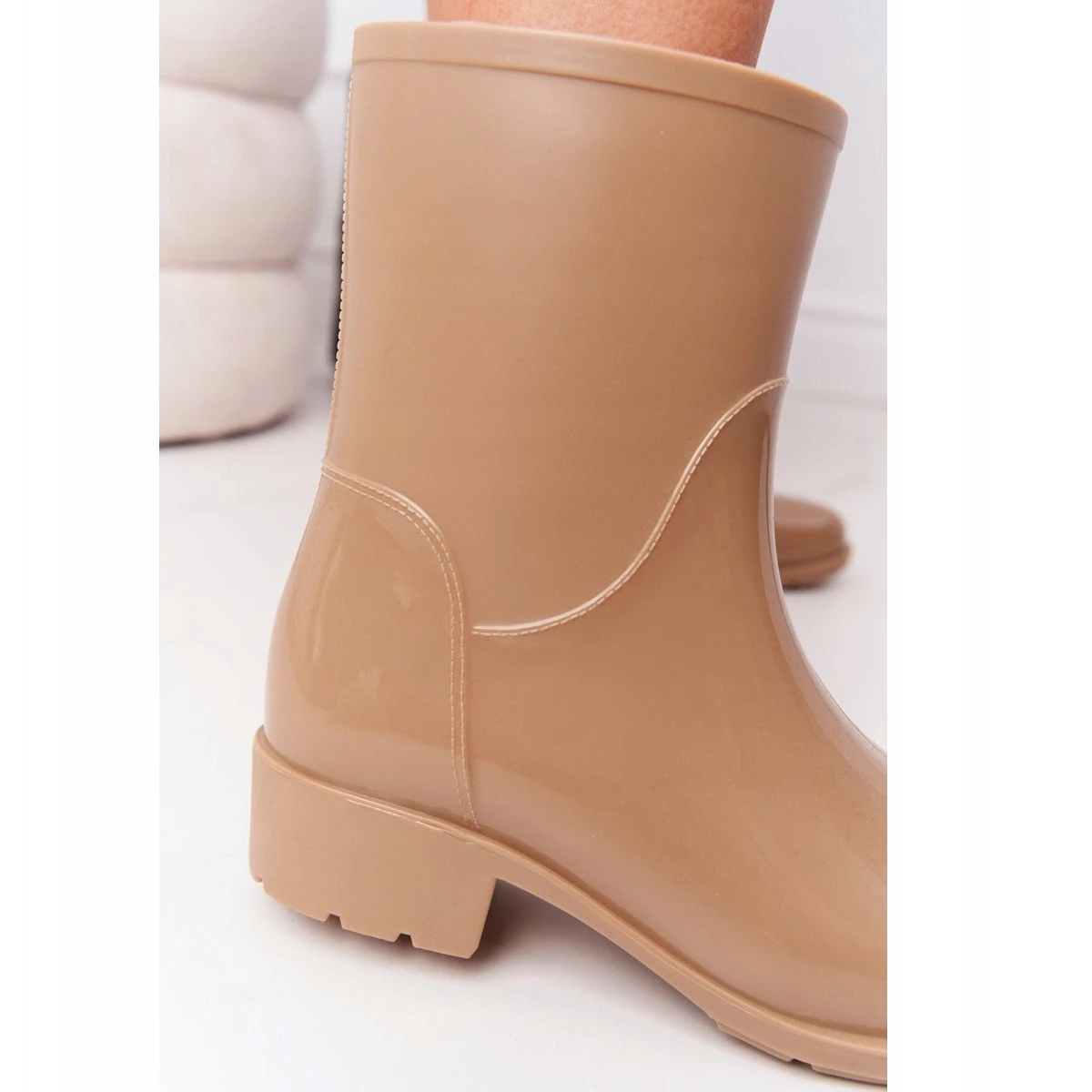 PS1 Shiny Galoches Bottes Jodhpur Beige Rainy Day 1 PS1 Shiny Galoches Bottes Jodhpur Beige Rainy Day
