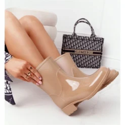 PS1 Shiny Galoches Bottes Jodhpur Beige Rainy Day 7 PS1 Shiny Galoches Bottes Jodhpur Beige Rainy Day -Lumière Écarlate Bottes ps1 shiny galoches bottes jodhpur beige rainy day 4 2000x2000 1