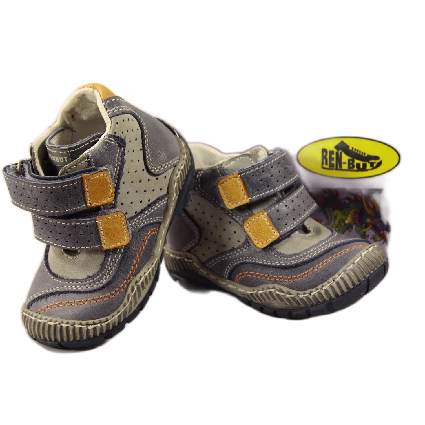 Ren But Remise Bottes Ren-But Bleu Orange Gris 5 Ren But Remise Bottes Ren-But Bleu Orange Gris – Image 5