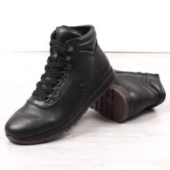 Rieker 18301-00 Bottes Hautes En Cuir Isolé Noir Pour Hommes Le Noir -Lumière Écarlate Bottes rieker 18301 00 bottes hautes en cuir isole noir pour hommes le noir 3 2000x2000 1