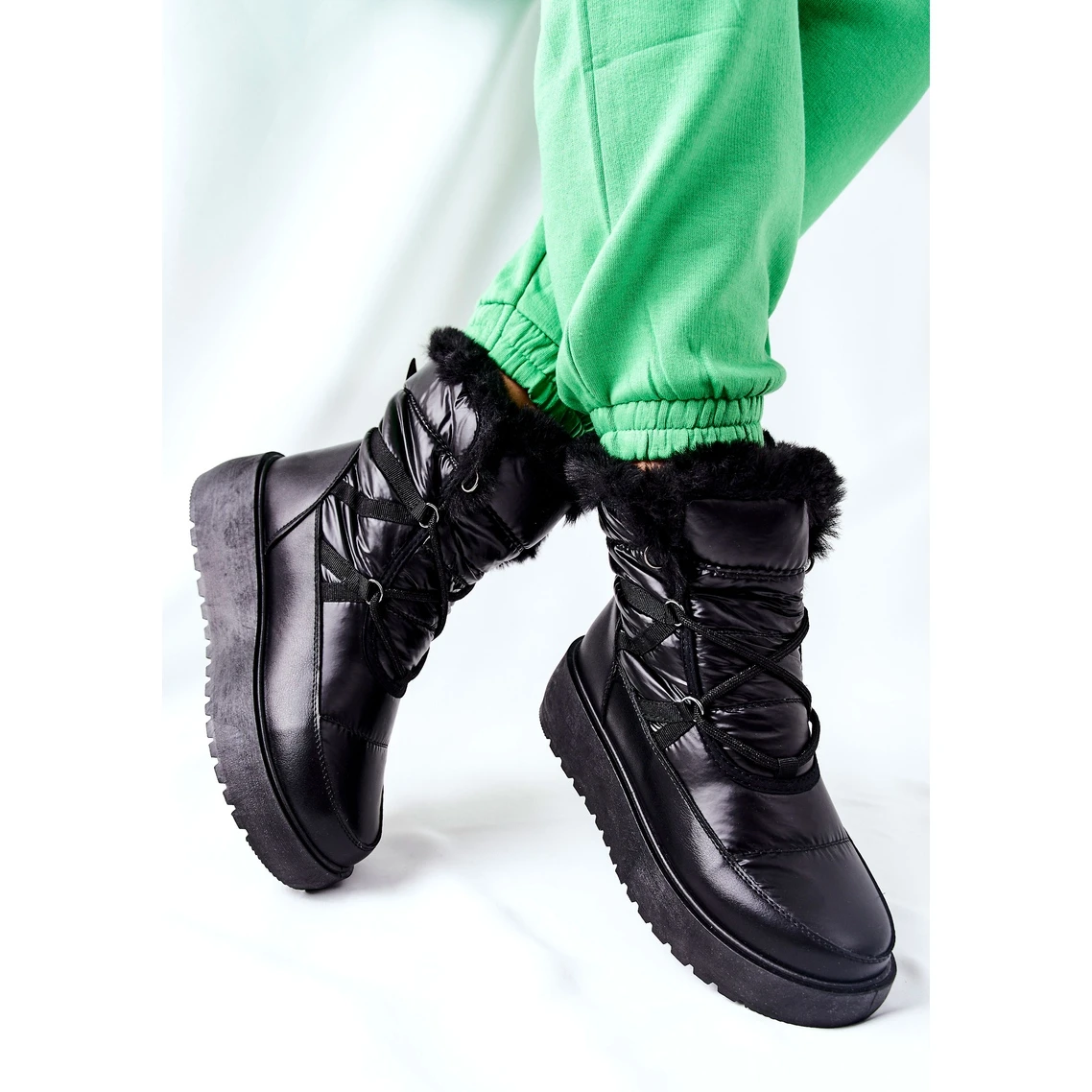 S.Barski Bottes De Neige Chaudes Noires Gordian Pour Femmes Noires Le Noir 3 S.Barski Bottes De Neige Chaudes Noires Gordian Pour Femmes Noires Le Noir – Image 3