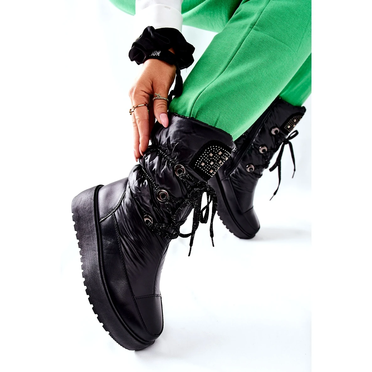 S.Barski Bottes De Neige Chaudes Noires Pour Femmes Chardonnay Le Noir 4 S.Barski Bottes De Neige Chaudes Noires Pour Femmes Chardonnay Le Noir – Image 4