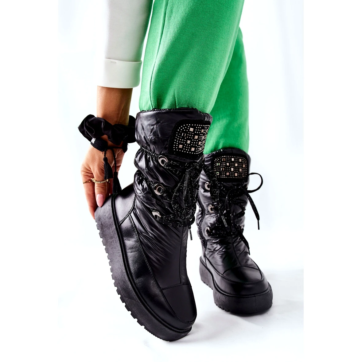 S.Barski Bottes De Neige Chaudes Noires Pour Femmes Chardonnay Le Noir 6 S.Barski Bottes De Neige Chaudes Noires Pour Femmes Chardonnay Le Noir – Image 6