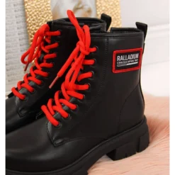 S.Barski Bottes Isolées Noires Pour Filles De S. Bararski Le Noir Rouge -Lumière Écarlate Bottes s barski bottes isolees noires pour filles de s bararski le noir rouge 3 2000x2000 1