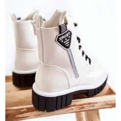 S.Barski Bottes Laquées Blanc Chaud Avec Fermeture Éclair Marcella Blanche -Lumière Écarlate Bottes s barski bottes laquees blanc chaud avec fermeture eclair marcella blanche 4 2000x2000 1