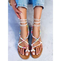 Seastar Bottes Romaines Perlées Blanches Megh -Lumière Écarlate Bottes seastar bottes romaines perlees blanches megh 3 2000x2000 1