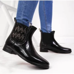 T.Sokolski Bottes Galoches Femme Jodhpur Avec Zircons Cubiques Noir T. Sokolski Le Noir -Lumière Écarlate Bottes t sokolski bottes galoches femme jodhpur avec zircons cubiques noir t sokolski le noir 5 2000x2000 1