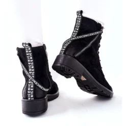 Vinceza Bottes De Travail Noires Goorey Pour Femmes Le Noir -Lumière Écarlate Bottes vinceza bottes de travail noires goorey pour femmes le noir 4 2000x2000 1