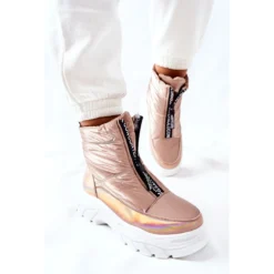 Vinceza Bottes Trappers Dorées Echowen Pour Femmes D'or -Lumière Écarlate Bottes vinceza bottes trappers dorees echowen pour femmes dor 4 2000x2000 1