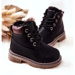 WT1 Bottes De Trappeur Isolées Noires Pour Enfants Black Royals Le Noir -Lumière Écarlate Bottes wt1 bottes de trappeur isolees noires pour enfants black royals le noir 3 2000x2000 1