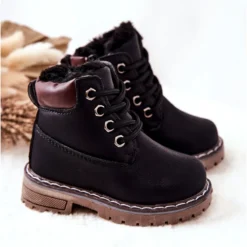 WT1 Bottes De Trappeur Isolées Noires Pour Enfants Black Royals Le Noir -Lumière Écarlate Bottes wt1 bottes de trappeur isolees noires pour enfants black royals le noir 4 2000x2000 1